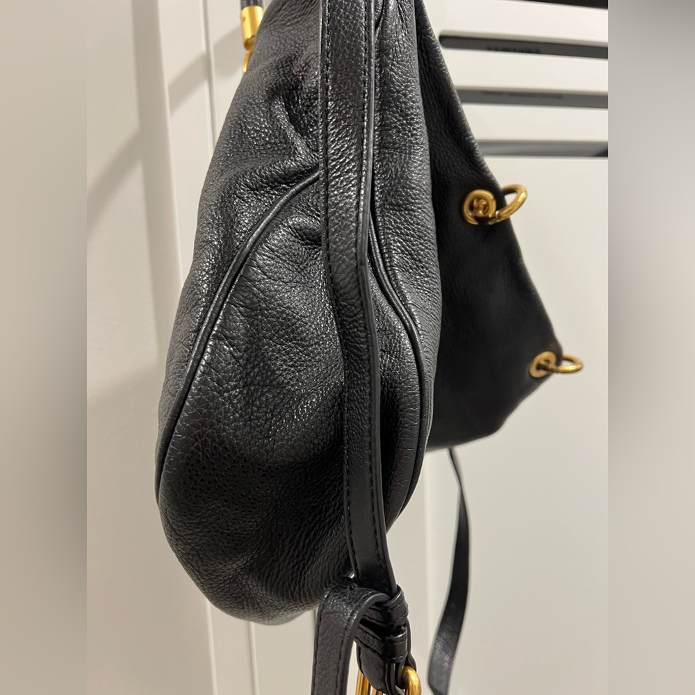 Marc by Marc Jacobs Satchel Too Hot To Handle Mini Shopper Black Leather Purse - Picture 8 of 9